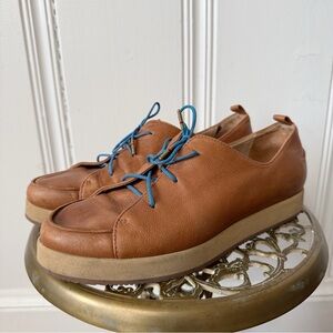 Maiyet Italian Leather Lace Up Platform Sneakers